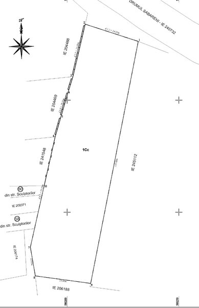 Giulesti, teren 3.100 mp, deschidere 25 ml la Drumul Sabareni